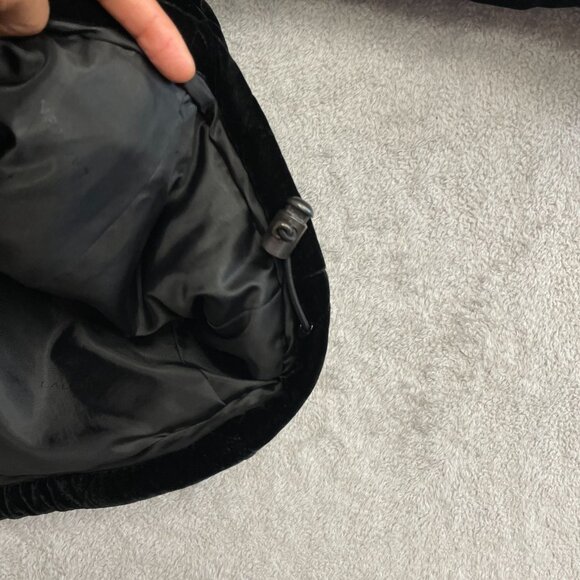 Lauren Ralph Lauren Silk Blend Women's M Black Quilted Velvet Full Zip Jacket - Picture 10 of 13